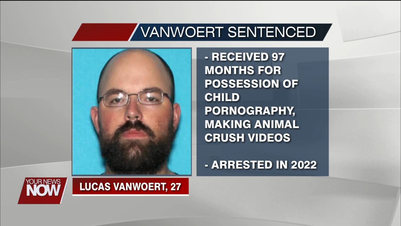 Celina man sentenced for animal crushing videos and possession and transportation of child sexual abuse materials